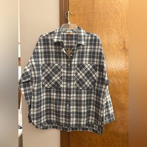 WP50 
Light gray plaid ladies shirt. ( lighter than the pictures show )